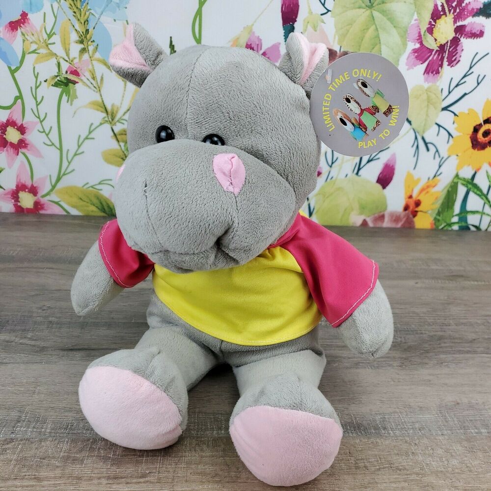 K&K Sales Hippo Plush 17" Crane Game Hippopotamus